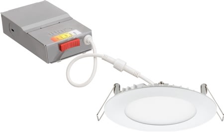 WF4 SWW5 90CRI MW 4" LED Ultra-Thin Switchable Downlight WF4 SWW5 90CRI MW 4" LED Ultra-Thin Switchable Downlight